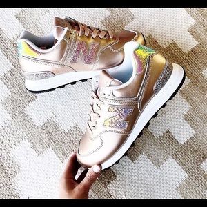 new balance glitter punk rose gold